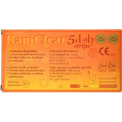 RapiClear 5 x LH strips jednokrokový ovulačný test 5 ks