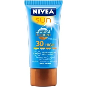Nivea Sun Protect & Bronze intenzivní pleťový krém na opalování SPF30 50 ml