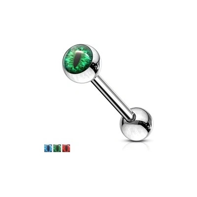 Piercingate piercing do jazyka oči PCI00334 červená 5/