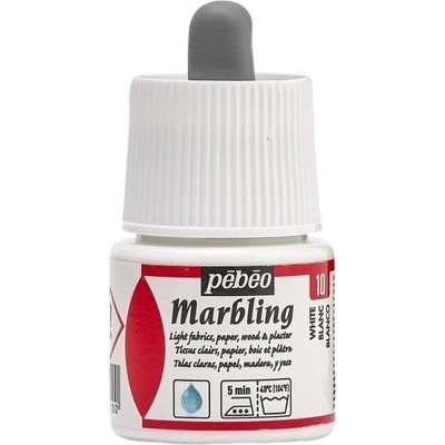 Pébéo 130-010 Мраморна боя White 45 ml 1 бр (130-010)