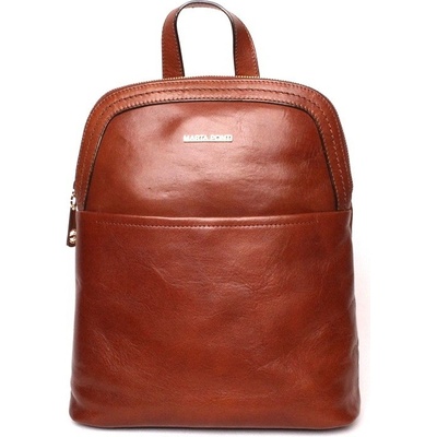 Marta Ponti dámský luxusní hnědý střední batoh/crossbody