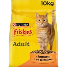 Friskies Adult Cat s kuracím a zeleninou 10 kg