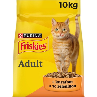 Friskies Adult Cat s kuracím a zeleninou 10 kg