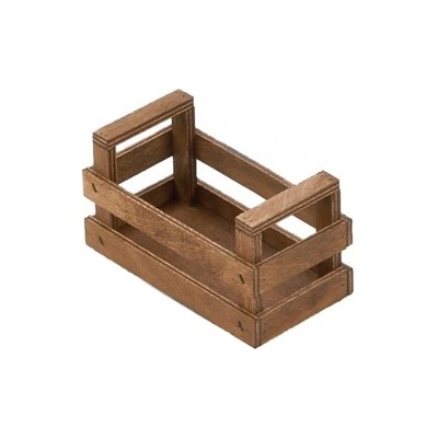 Bisetti Дървен панер тип "Касета" 12x6xh7cm ВЕНГЕ (27101T) (014396)