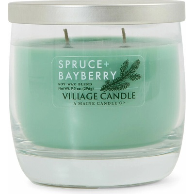 Village Candle Wild Light Bowl Spruce + Bayberry , 296 g