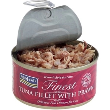 FISH4CATS Finest tuniak s krevetami 70 g