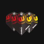 Winmau Пера Winmau Rhino Black, Red & Yellow