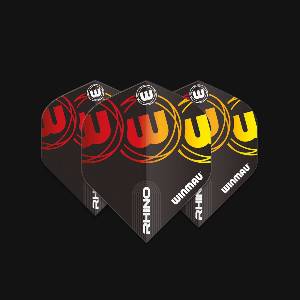 Winmau Пера Winmau Rhino Black, Red & Yellow
