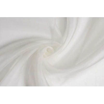 Hedvábná organza, bílá ivory