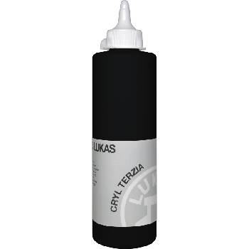 LUKAS Cryl Terzia Plastic Bottle АКРИЛНА боя Ivory Black 500 ml 1 бр (749820500)