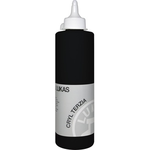 LUKAS Cryl Terzia Plastic Bottle АКРИЛНА боя Ivory Black 500 ml 1 бр (749820500)