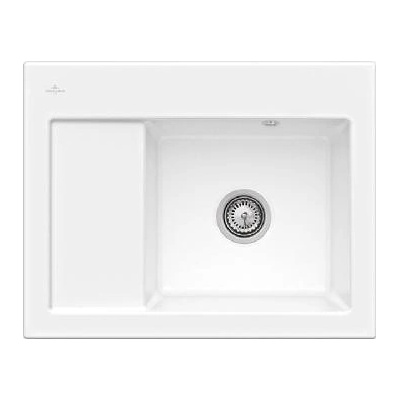 Villeroy & Boch Subway 45 Keramický dřez 650x510 mm, CeramicPlus, Stone White