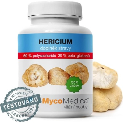 MycoMedica Hericium Korálovec ježovitý 50% 90 kapslí