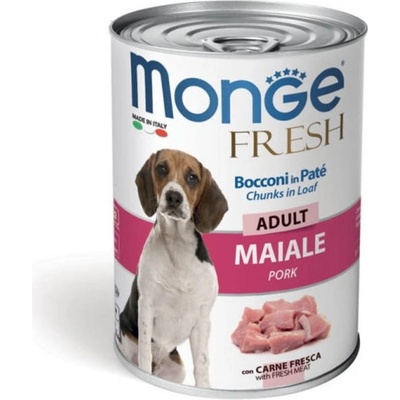 Консерва за кучета Monge Fresh Adult със свинско - 9.6кг