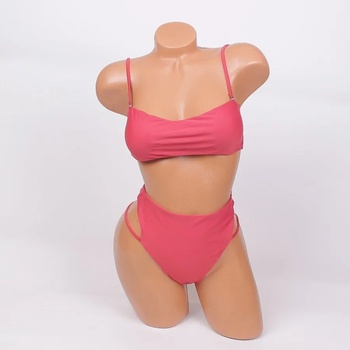 Image 1 of Свеж дамски бански от две части в коралово