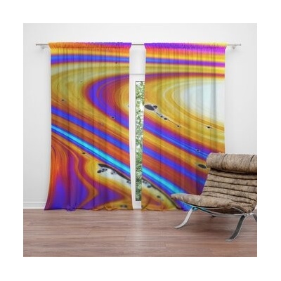 Sablio Závěsy Barevná abstrakce: 2 ks - 140x250 cm - Sablio