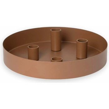 Storefactory Magnetický adventní svícen Sund Brown Round