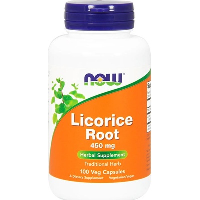 Now Foods Now Licorice Root lékořice 450 mg 100 kapslí