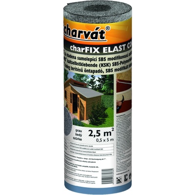 Charvát Charfix Elast Coolna Samolepící asfaltový pás 0,5 x 5 m 3,3 mm šedý – Sleviste.cz