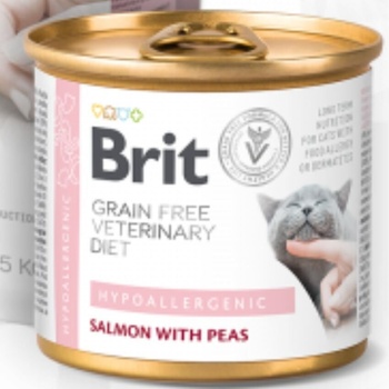 Brit Grain Free Veterinary Diet Hypoallergenic salmon & pea 200 g