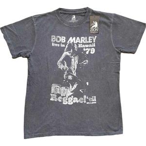 Bob Marley Hawaii Тениска с къс ръкав Charcoal Grey S (BMASWASH01MC01)