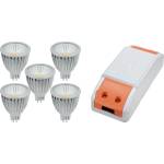 ELMARK КОМПЛЕКТ led ДРАЙВЕР 36w+ 5x led3 5w 4000k mr16 (99set5led572)