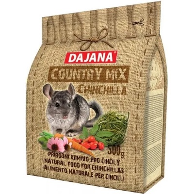 DAJANA Country mix Chinchilla, пълноценна храна за чинчили - 500 гр DP403J