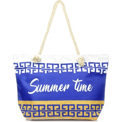 Versoli T61 plážová taška Summer Time s potlačou tmavo modrá