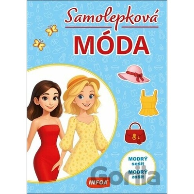 Samolepková móda modrý zošit