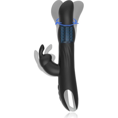 Brilly Glam Moebius Rabbit Vibrator & Rotator Watchme Wireless Technology Compatible Black