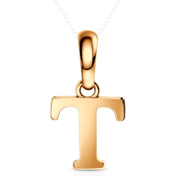 SAVICKI Висулка с буква t savicki : злато