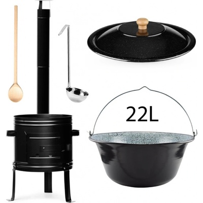 Perfect Home Zostava na guláš smaltovaná 22L