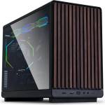 Lian Li Dan A3 TG Wood Edition black