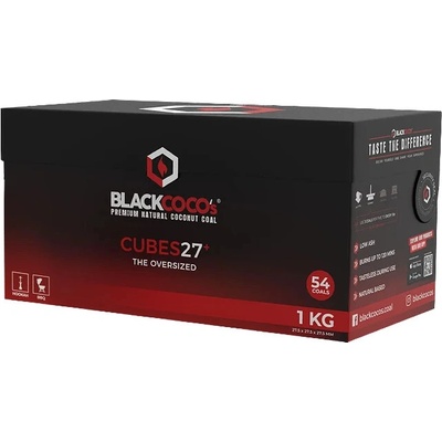 BLACKCOCO´s C27 kokosové uhlíky brikety 1kg – Zboží Dáma