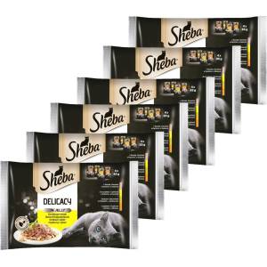 Sheba Delicacy Пилешки асортимент консерви 6 x (4 x 85 г)