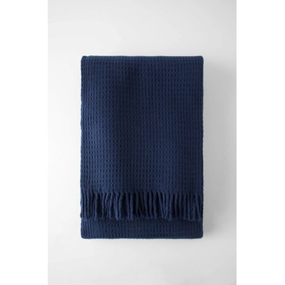 Euromant Basics Waffle deka modrá/dark 140x180