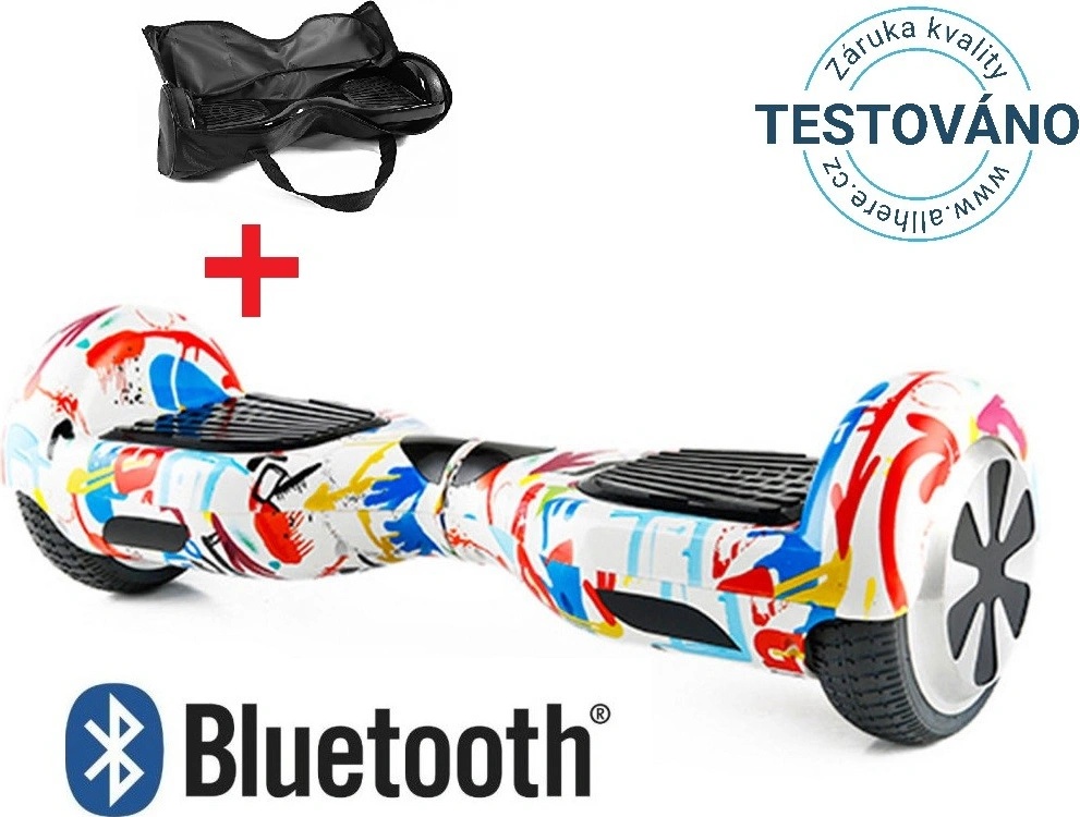 Hoverboard standard grafitty bílý