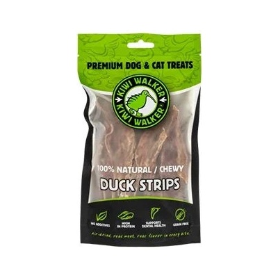 KIWI WALKER Pochoutka vzduchem sušené kachní plátky 100 g