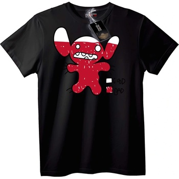 NOONEBRAND Тениска Червен карикатурен монстер - 3XL, White