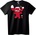 NOONEBRAND Тениска Червен карикатурен монстер - 3XL, White