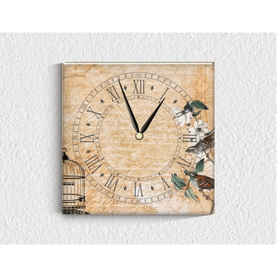 Стъклен стенен часовник 057