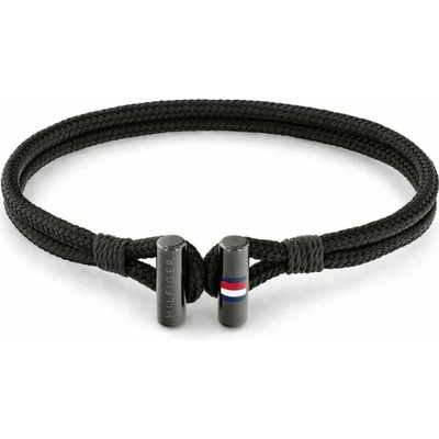 Tommy Hilfiger 2790336 čierny braided náramok s oceľou