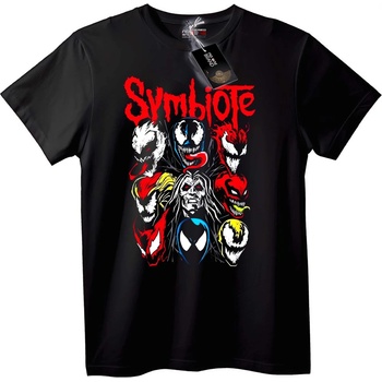 NOONEBRAND Тениска Символни Герои - 2XL, Black