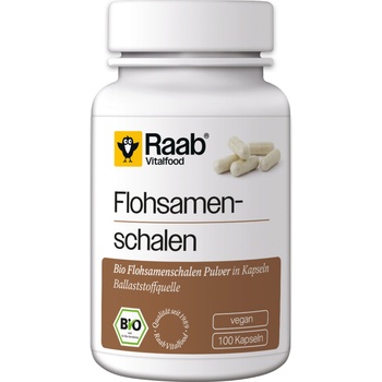 Raab Vitalfood Био люспи от псилиум - 100 капсули