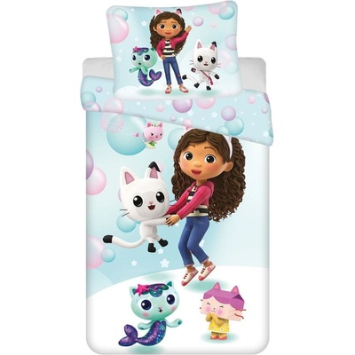 Jerry Fabrics Gabby's Dollhouse Bubbles bedding microfibre 140x200 70x90