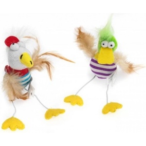 EBI Играчка за котки EBI Wanna Play Crazy Duck - Лудо Пате с котешка трева, шумоляща - 16см - EBI Белгия 402-437636