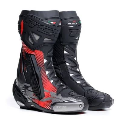 Moto topánky TCX RT-RACE PRE AIR čierno/červeno/biele - Veľkosť 46
