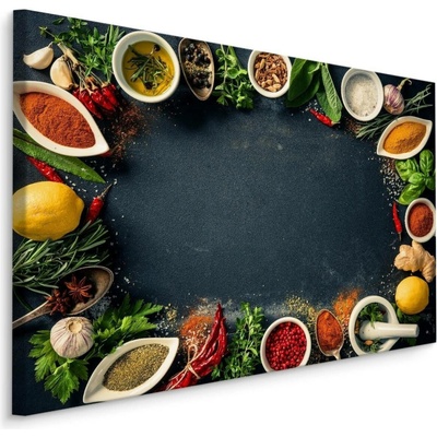Moderní obraz na plátně do kuchyně Koření A Bylinky Varianta: 100x70