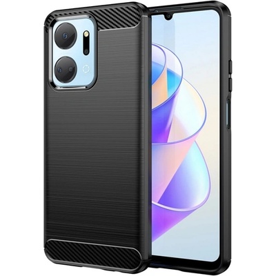 Gigapack Honor X7a GIGAPACK силиконов протектор за телефон, удароустойчив, карбонов модел, ЧЕРЕН GP-136871 (GP-136871)