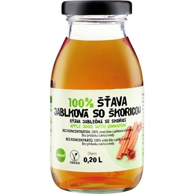 Zdravo 100% jablko a škorica 200 ml